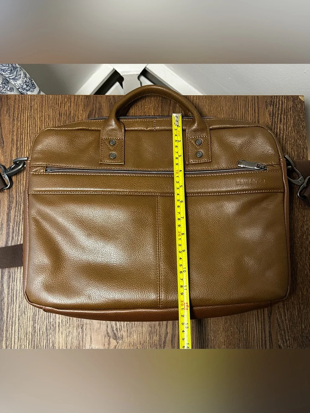 Samsonite Classic Pebbled Leather Toploader Briefcase Cognac, Travel Organizer